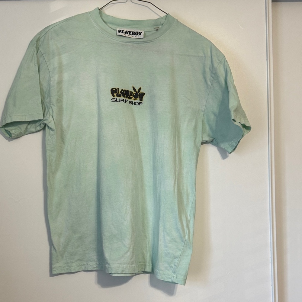 PLAYBOY Surf Shop Light Green Men's Tee